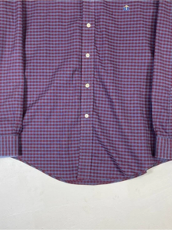 Brooks Brothers Regent Original Polo Shirt Non Iron Men’s L Plaid Supima Cotton - Picture 6 of 15